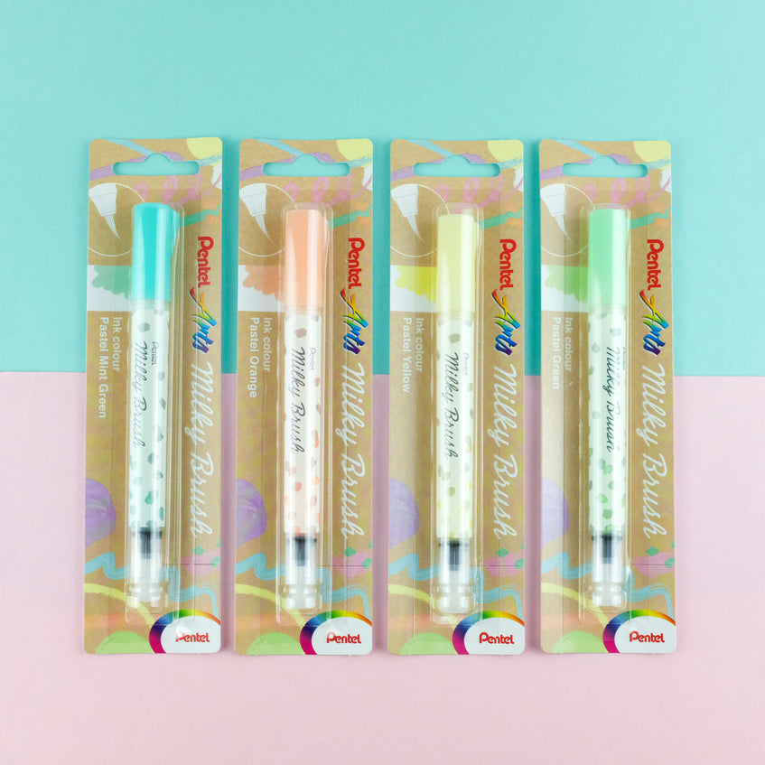 Pentel Milky evidenziatore 1 pz Punta del pennello Rosa