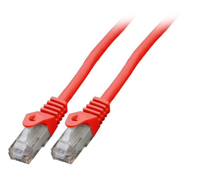 EFB Elektronik EFB K8104RT.20 - Cat.6 U/UTP Patchkabel CCA, 20 m, rot