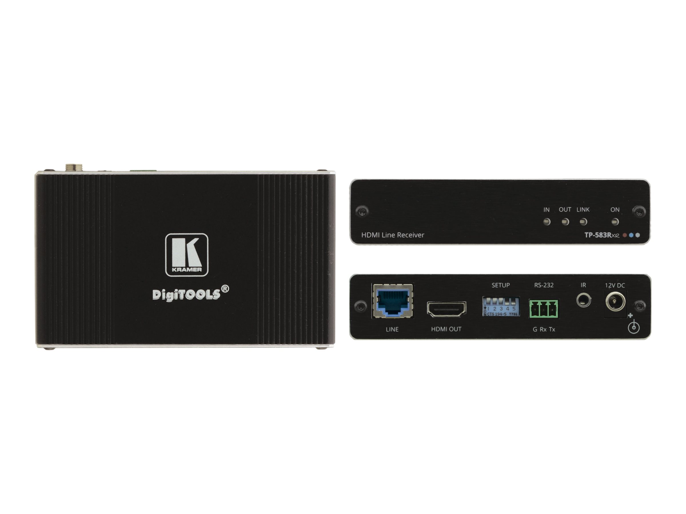 Kramer Electronics Kramer DigiTOOLS TP-583Rxr - Video-, Audio-, Infrarot- und serielle Erweiterung