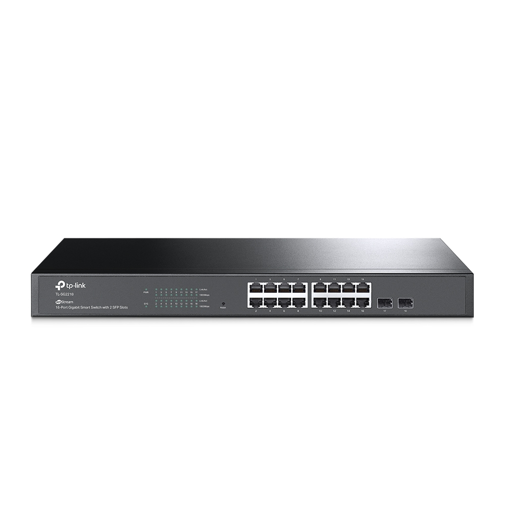 TP-Link TL-SG2218 switch Gestionado L2/L2+ Gigabit Ethernet (10/100/1000) 1U Negro