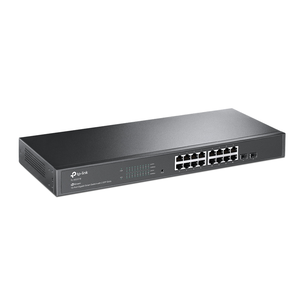 TP-Link TL-SG2218 switch Gestionado L2/L2+ Gigabit Ethernet (10/100/1000) 1U Negro