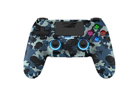 DragonShock Controller Mizar Wireless blau camo PS4