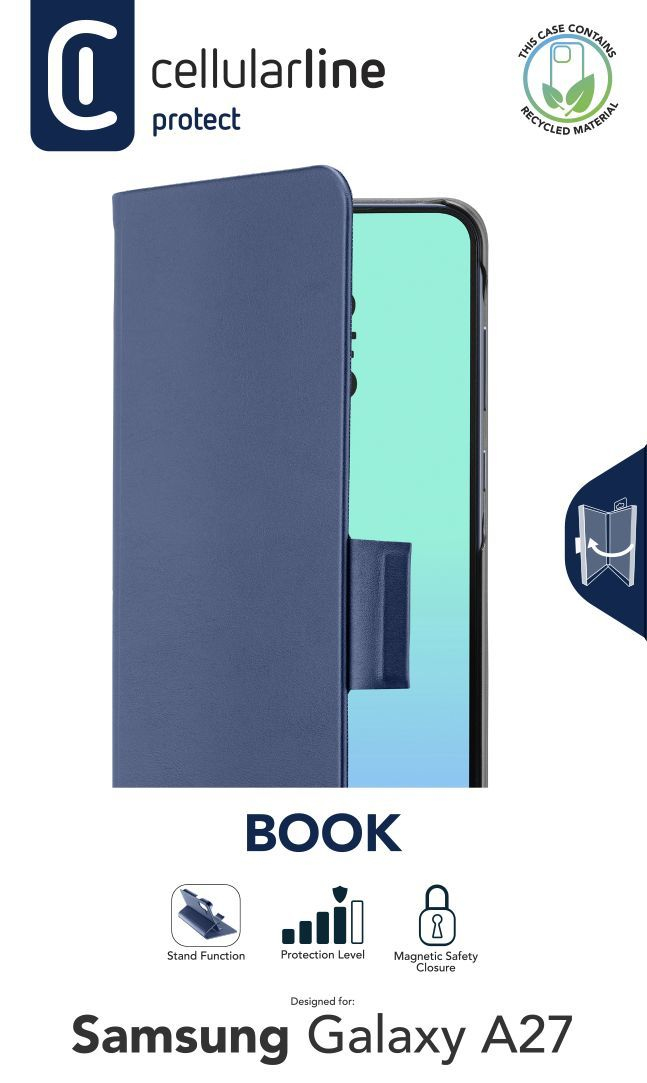 Cellularline Book Case f�r Samsung A27 5G Blue