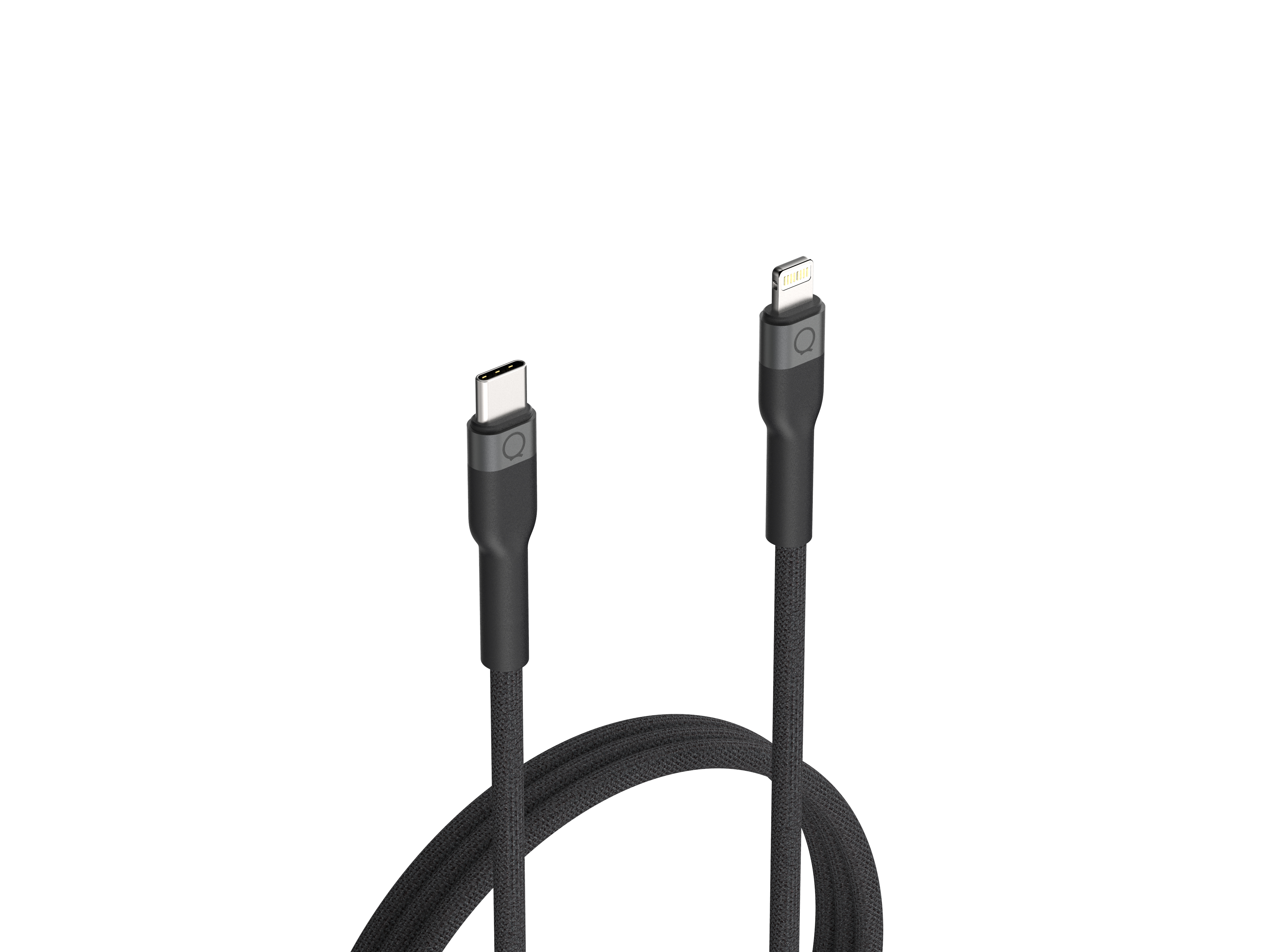 LINQ byELEMENTS LQ48031 cble de tlphone portable Noir 2 m USB C Lightning
