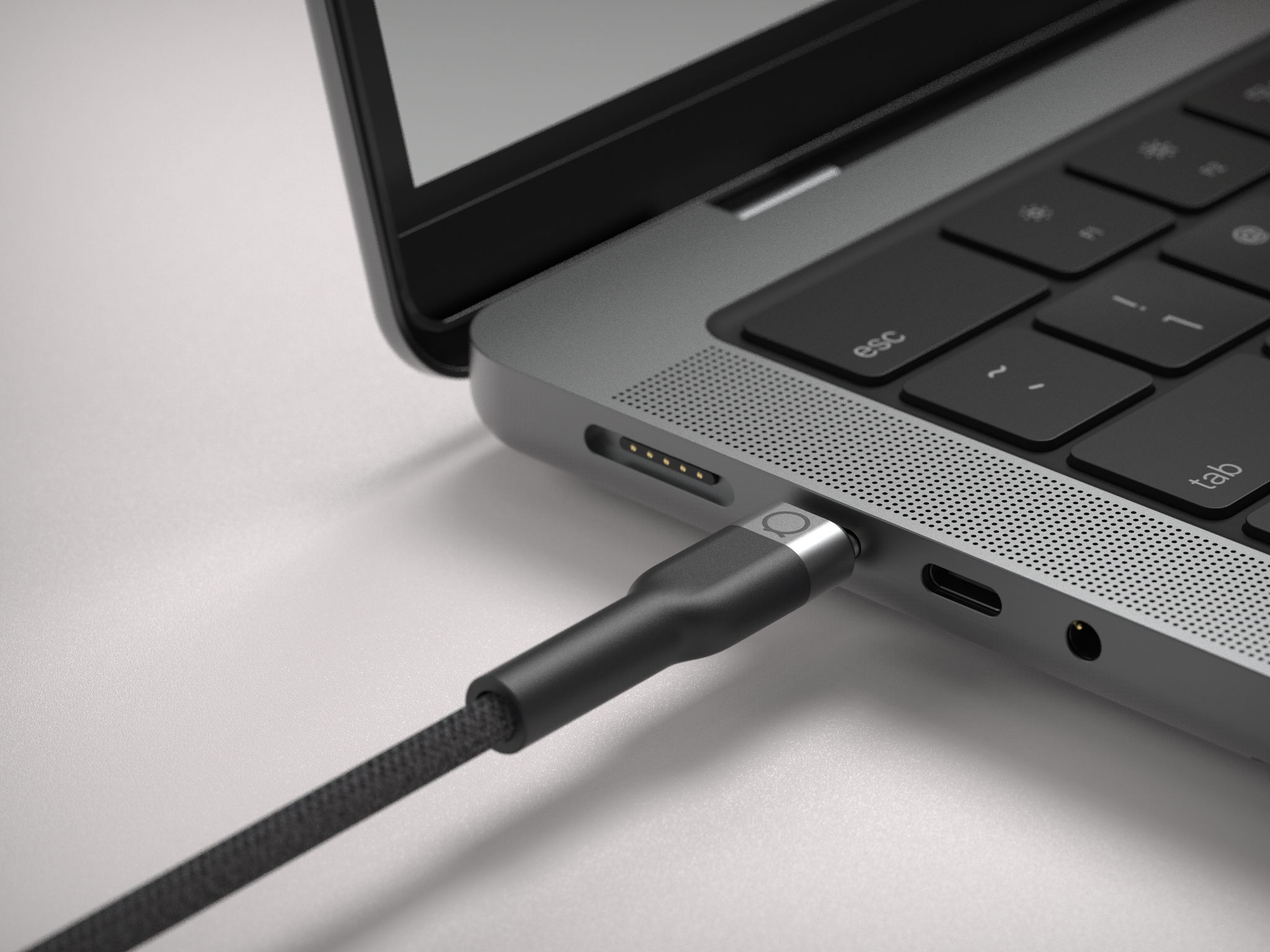 LINQ byELEMENTS LQ48031 cble de tlphone portable Noir 2 m USB C Lightning