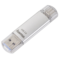 Hama C-Laeta USB flash drive 256 GB USB Type-A / USB Type-C 3.2 Gen 1 (3.1 Gen 1) Silver