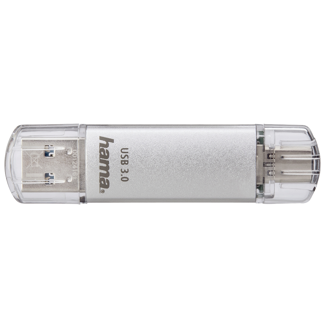 Hama C-Laeta unit� flash USB 256 GB USB Type-A / USB Type-C 3.2 Gen 1 (3.1 Gen 1) Argento