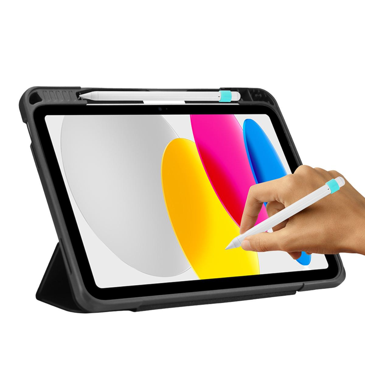 DEQSTER Rugged MAX Case 10.9 - fr iPad 10te Gen. - Schutzhlle - starker Schutz - Robust - transparente Rckseite