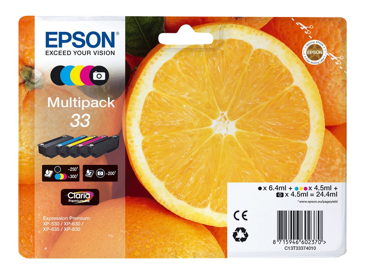 Epson Oranges Multipack 5-colours 33 Claria Premium Ink