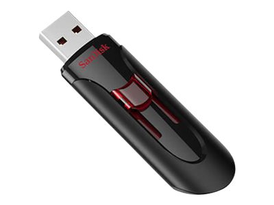 SanDisk UFM 128GB USB CRUZER GLIDE 3.0 unit� flash USB USB tipo A 3.2 Gen 1 (3.1 Gen 1) Nero, Rosso