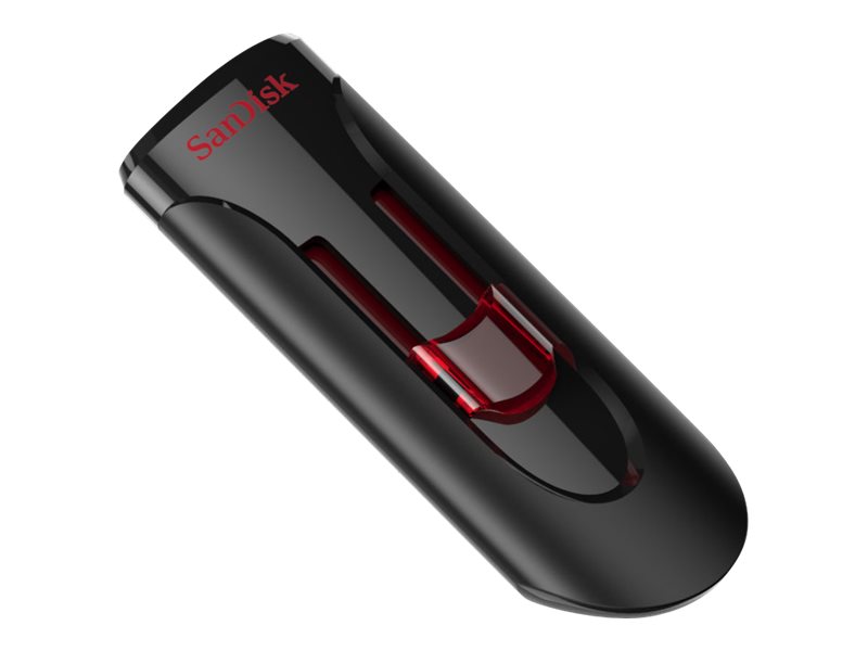 SanDisk UFM 128GB USB CRUZER GLIDE 3.0 unit� flash USB USB tipo A 3.2 Gen 1 (3.1 Gen 1) Nero, Rosso