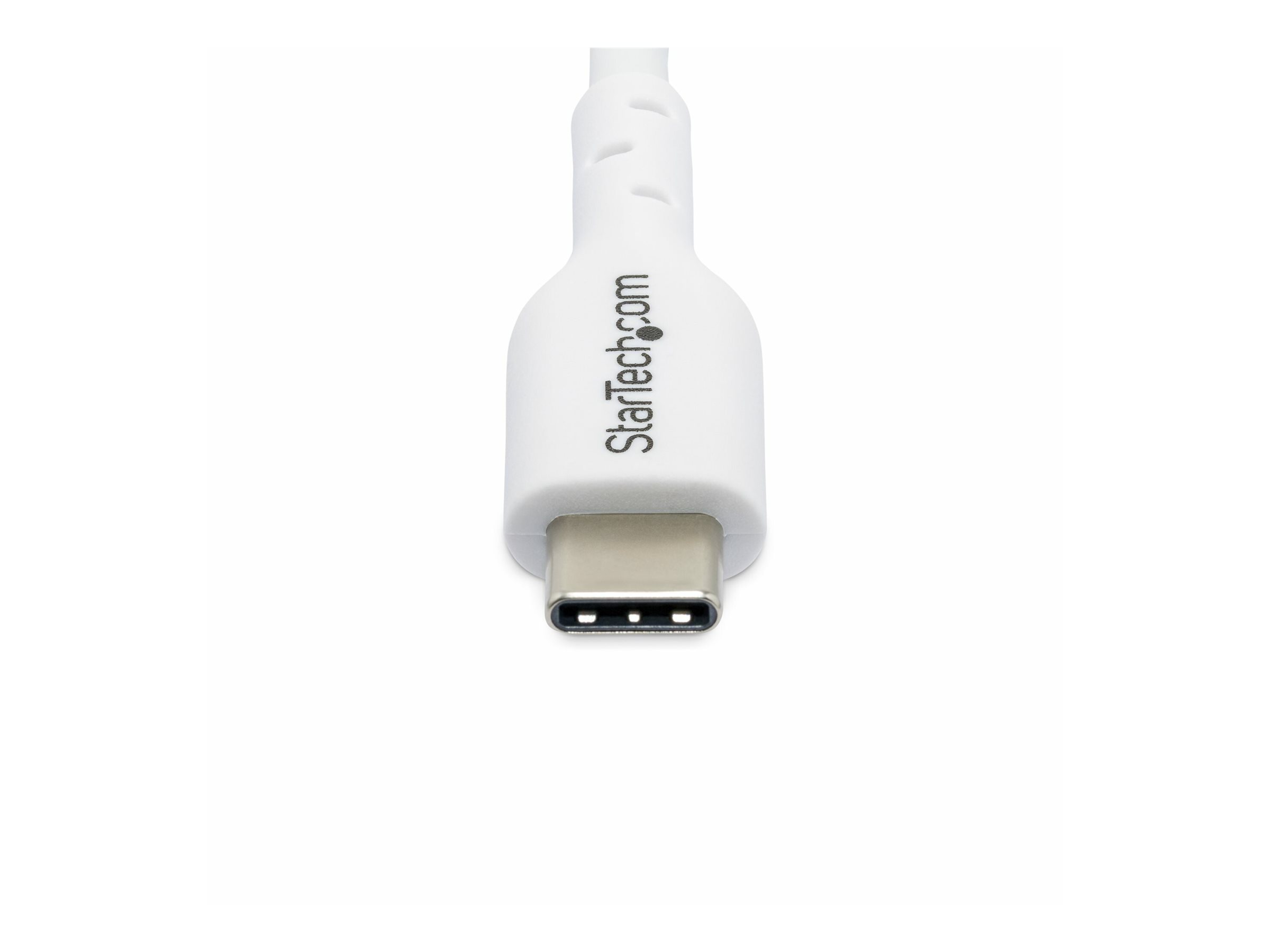 StarTech.com 1m (3.3ft) White USB-C Charging Cable 2-Pack, USB C Cable, USB 2.0 Type-C Laptop Charger Cord, 60W 3A Power Delivery, TPE Jacket, USB-C Data Transfer Cable, M/M