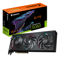 GIGABYTE AORUS GeForce RTX 5060 ELITE 8G Tarjeta Grfica - 8GB GDDR7, 128bit, PCI-E 5.0, 2722 MHz Frecuencia del ncleo, 3 x DisplayPort, 1 x HDMI, GV-N5060AORUS E-8GD