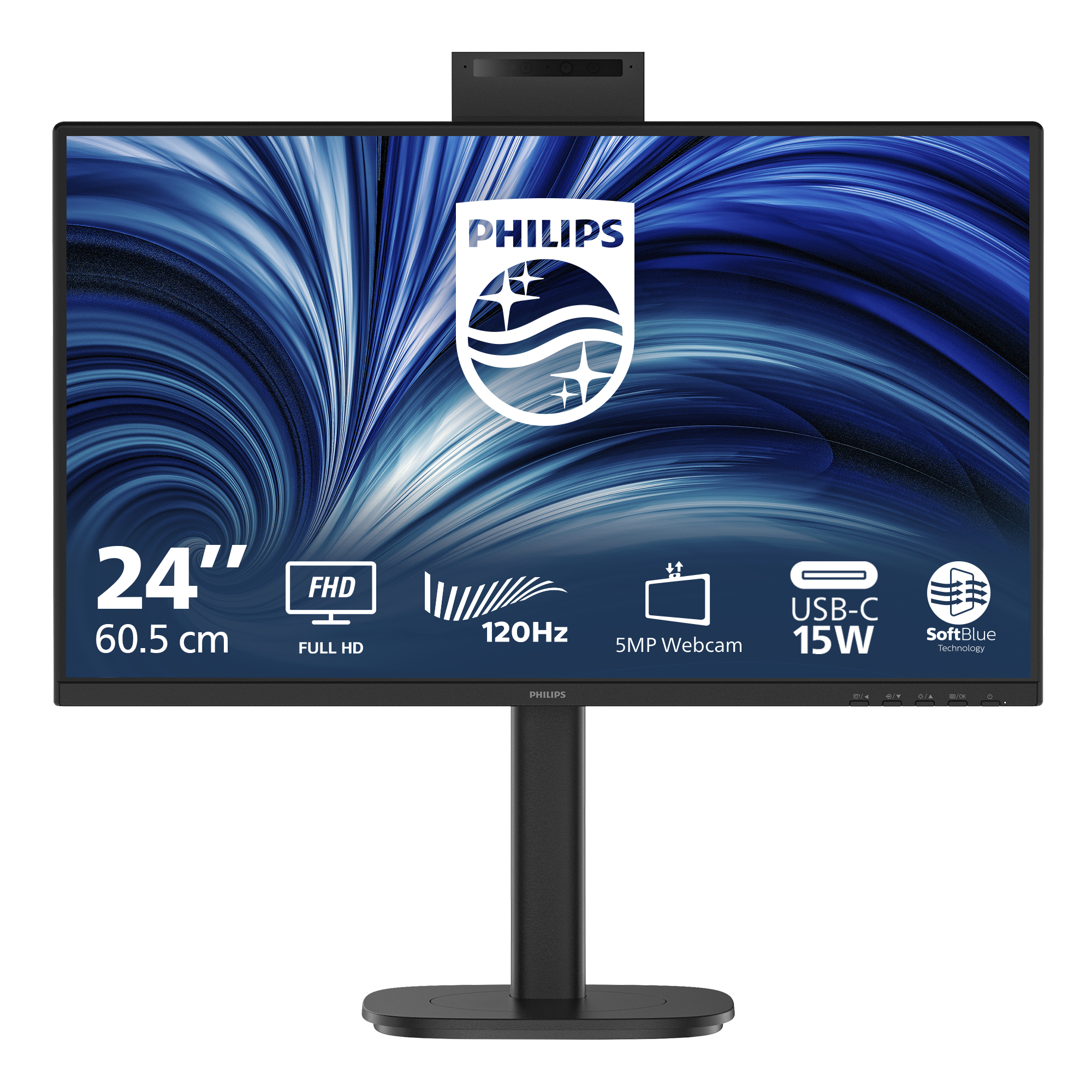 Philips 3000 series 24B2N3200JH/00 computer monitor 60.5 cm (23.8) 1920 x 1080 pixels Full HD LCD Black