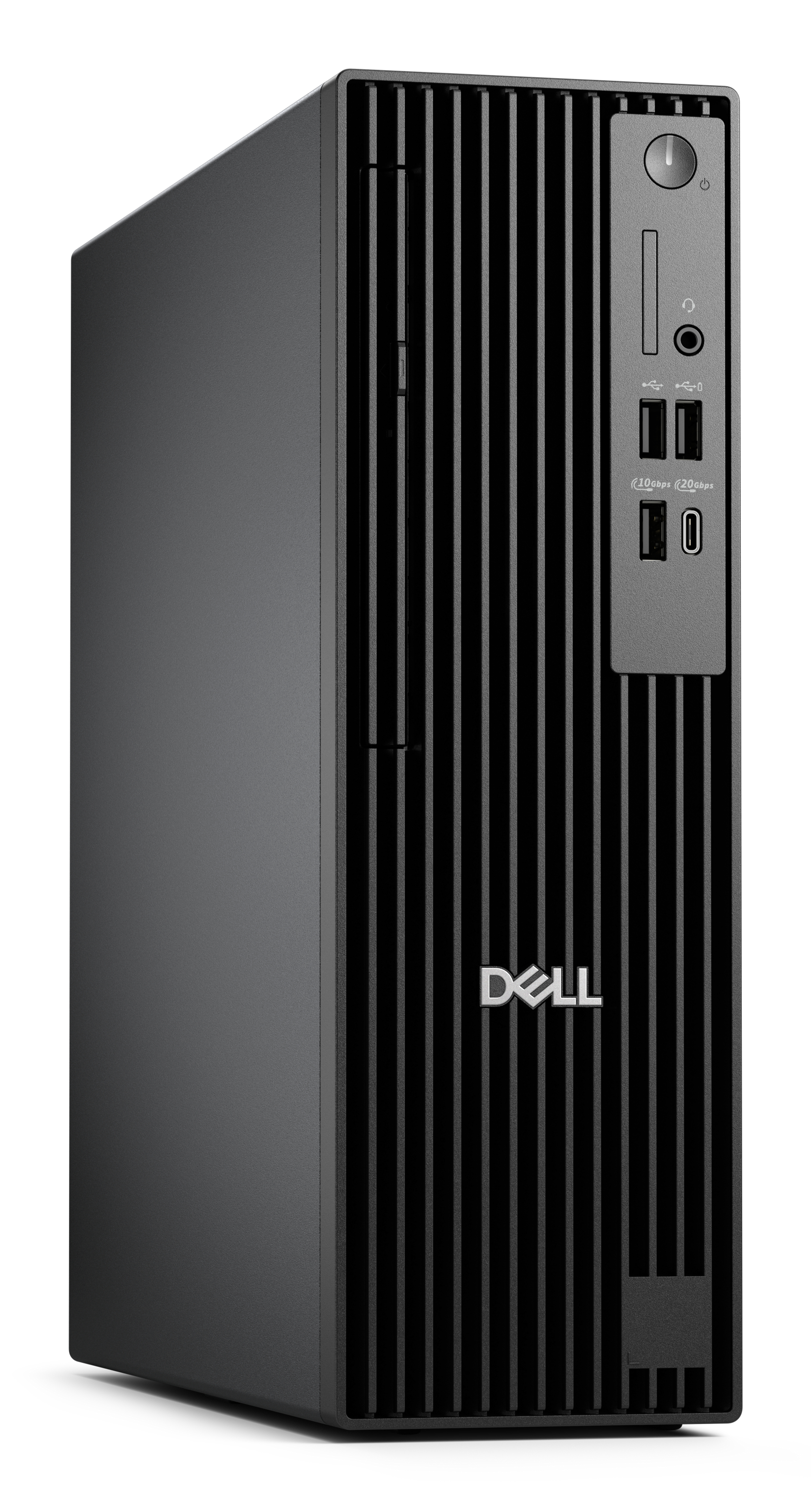 Dell Pro Slim Plus QBS1250 - Schlanker Desktop - Core Ultra 7 265 / 2.4 GHz - RAM 32 GB - SSD 512 GB - NVMe, TLC - Intel Graphics - 1GbE, Bluetooth, Wi-Fi 6E - WLAN: Bluetooth, 802.11a/b/g/n/ac/ax (Wi-Fi 6E)