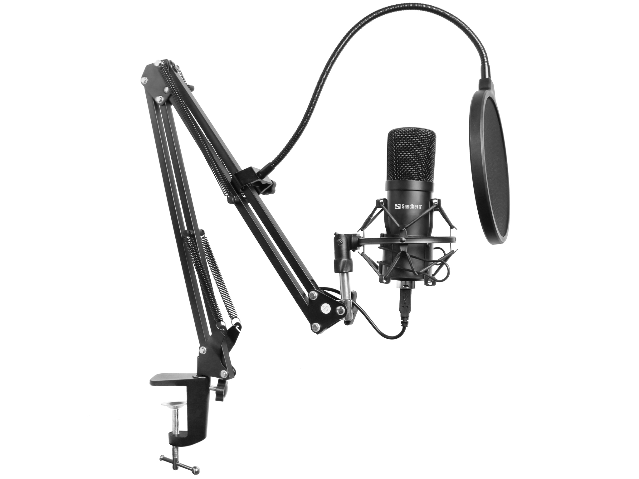 SANDBERG Streamer USB Microphone Kit - Mikrofon