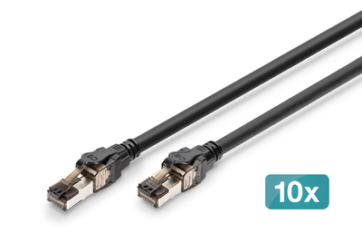DIGITUS CAT 8.1 S/FTP-Patchkabel, 1 m, 10 St�ck