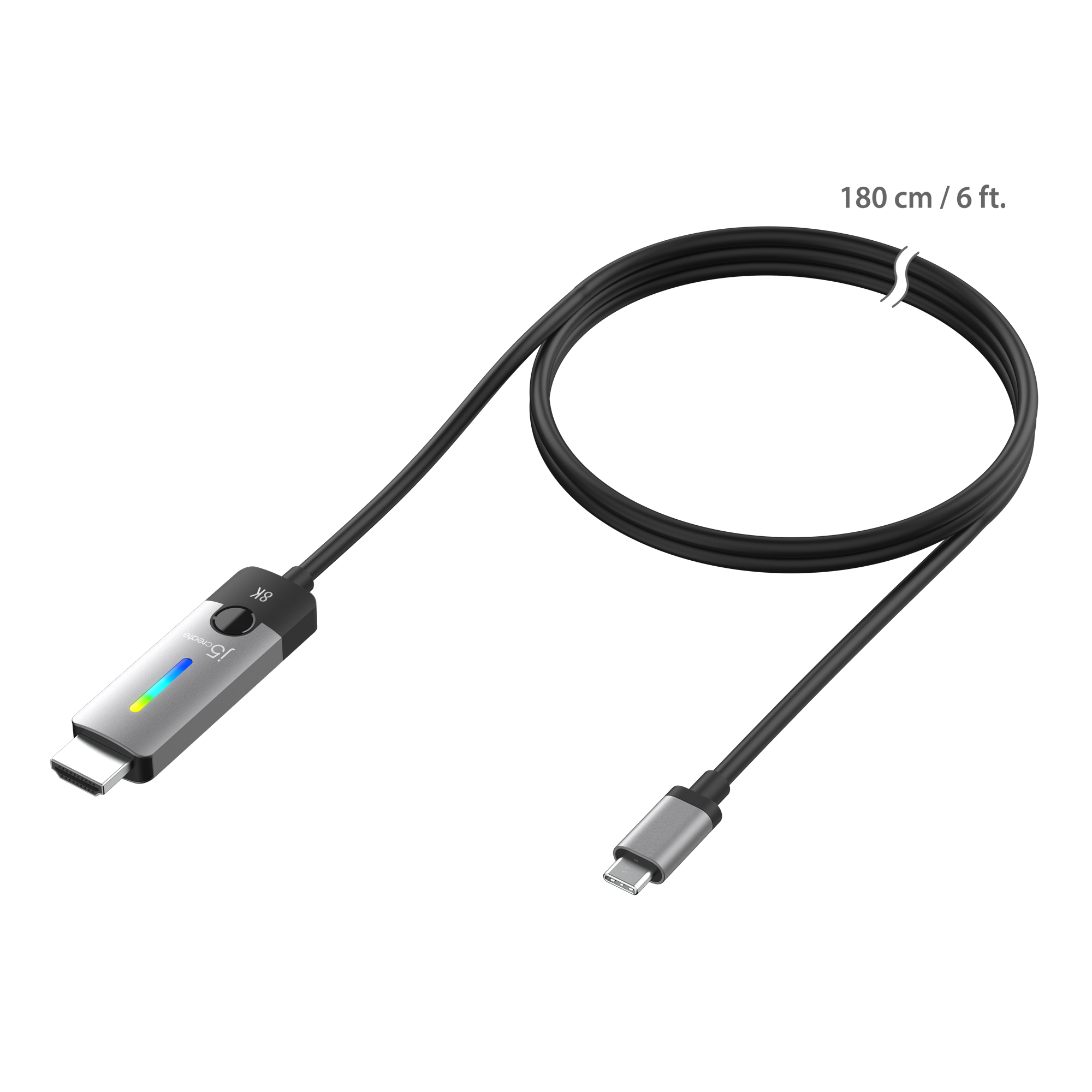 j5create JCC157-N USB-C� to HDMI 2.1 8K Cable