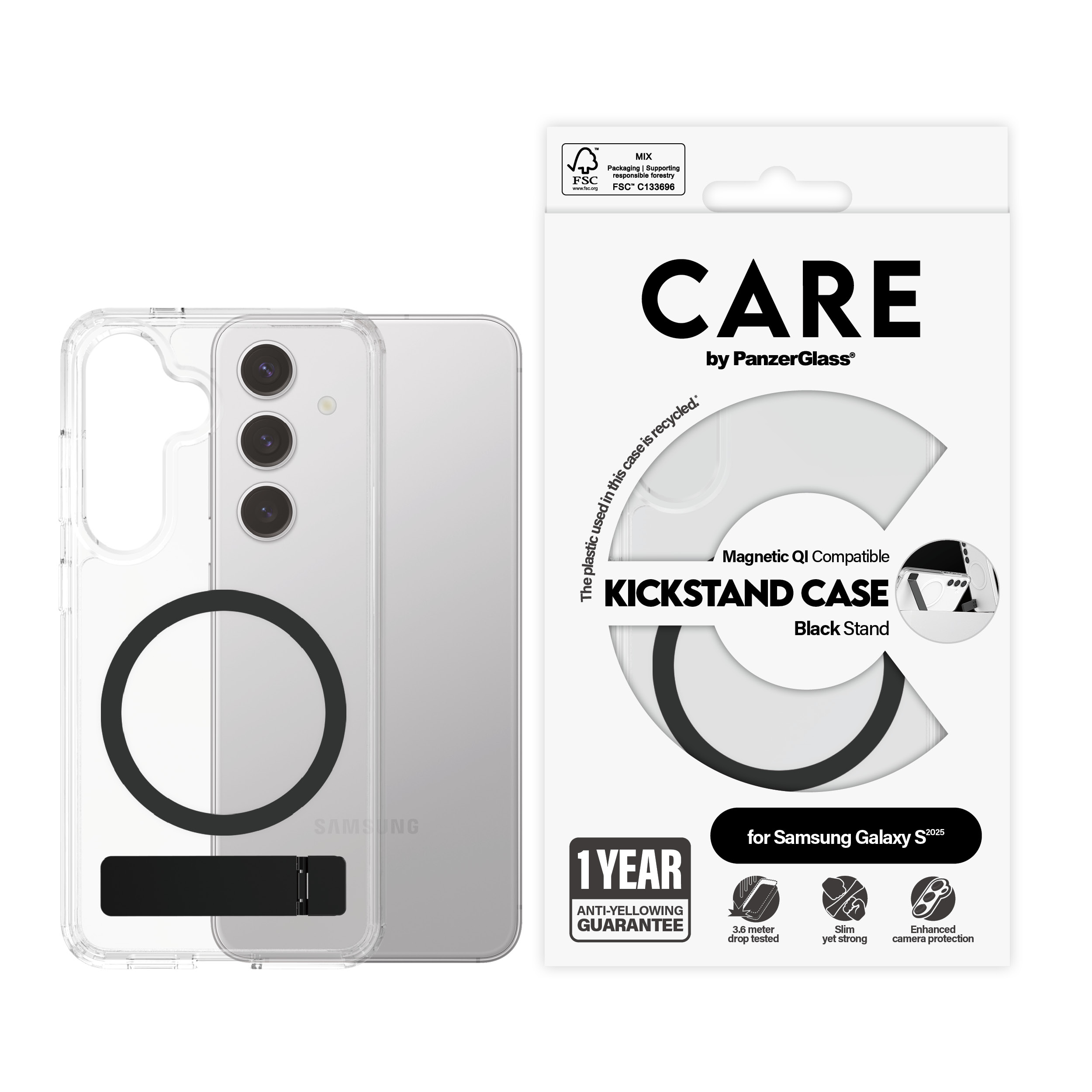 PanzerGlass CRRFBKQG38388 custodia per cellulare Cover Trasparente