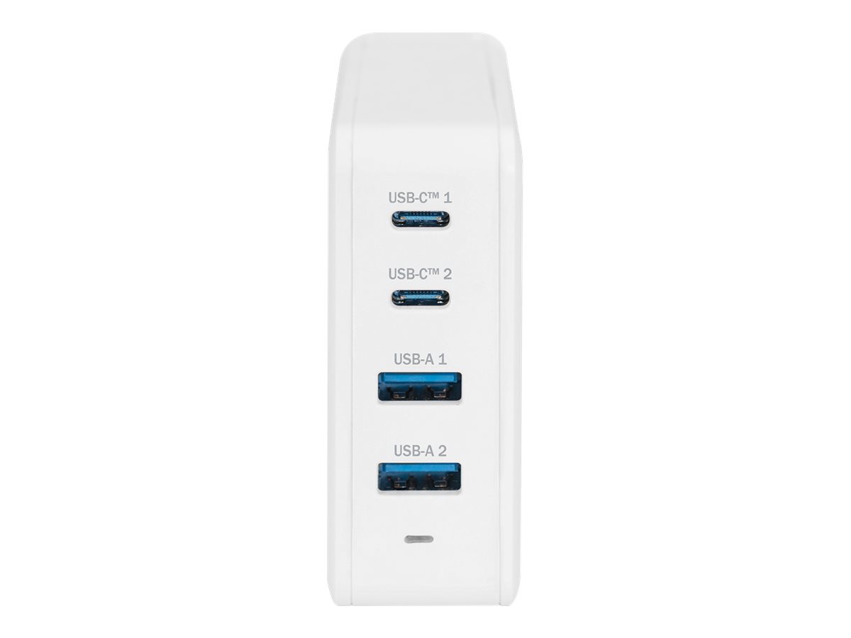 Digitus Adattatore di ricarica universale USB a 4 porte, USB-C / USB A, 100 W, GaN