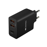 Canyon H-08 Universal 3xUSB AC charger (in wall) with over-voltage