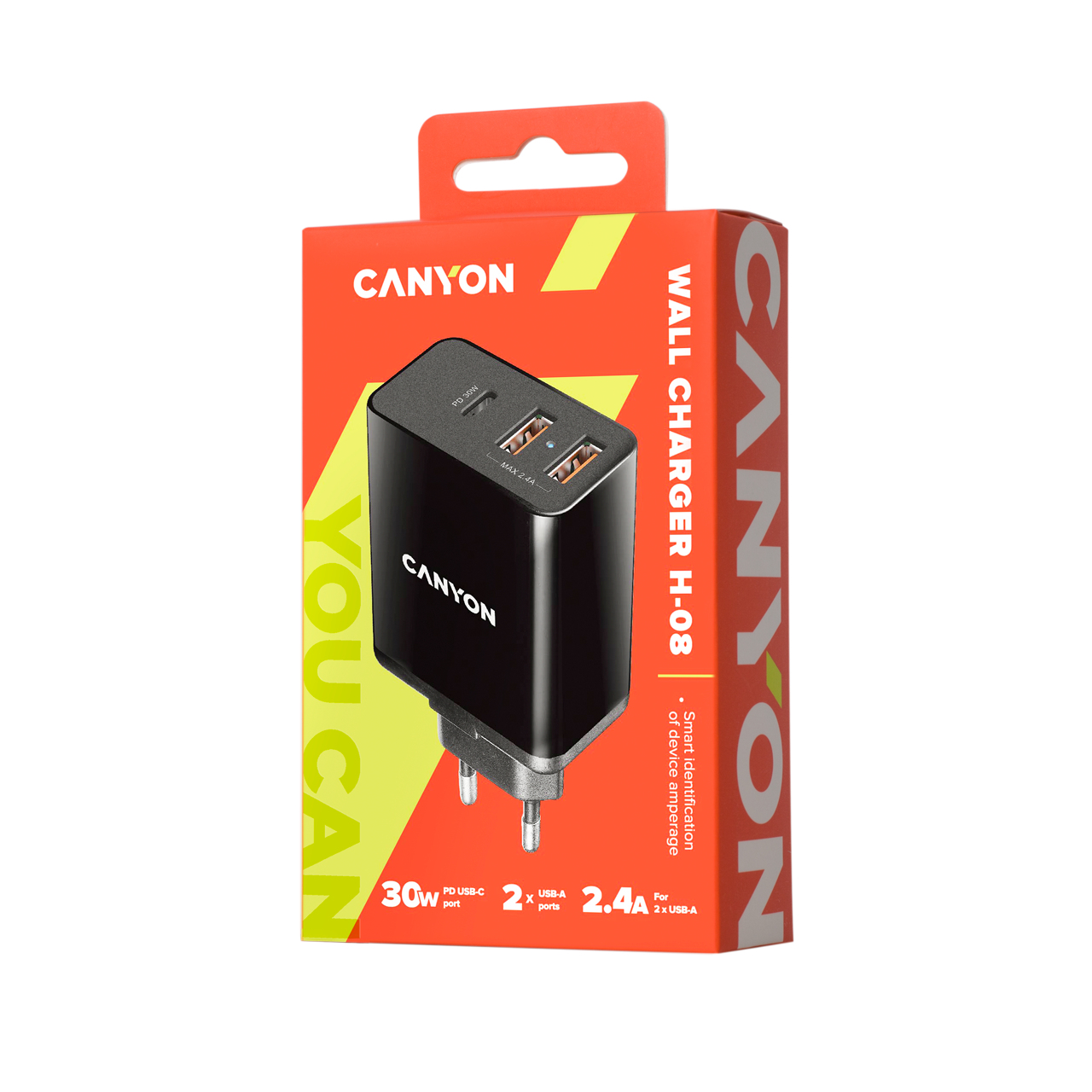 Canyon CNE-CHA08B cargador de dispositivo mvil Negro Interior