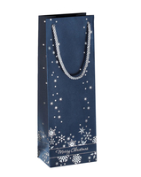 Sigel GT112 - Geschenkverpackungstasche - Blau - Wei - Abbildung - Papier - Weihnachten - Weihnachten
