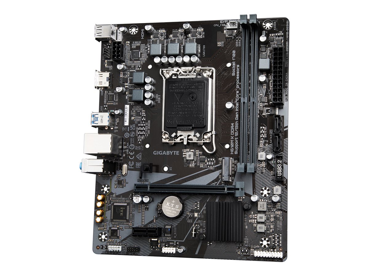Gigabyte H610M K DDR4 - 1.0 - Motherboard - micro ATX - LGA1700-Sockel - H610 Chipsatz - USB 3.2 Gen 1 - Gigabit LAN - Onboard-Grafik (CPU erforderlich)