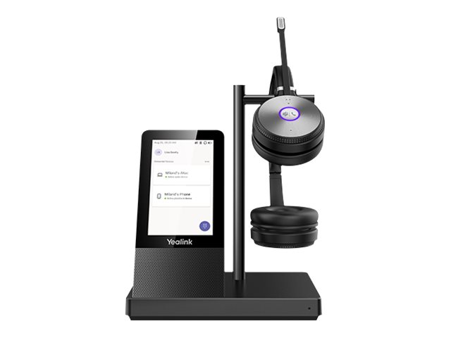 Yealink WH66 Dual UC Auriculares Inalmbrico Diadema Oficina/Centro de llamadas USB tipo A Bluetooth Base de carga Negro