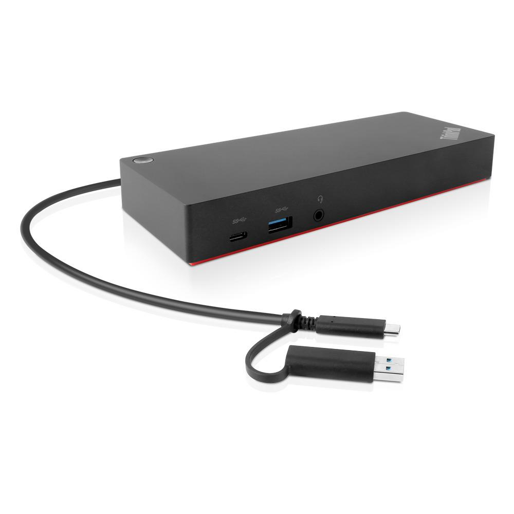 Lenovo 40AF0135IT laptop dock/port replicator Wired USB 3.2 Gen 2 (3.1 Gen 2) Type-C Black