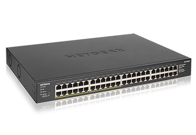 NETGEAR GS348PP Non-g�r� Gigabit Ethernet (10/100/1000) Connexion Ethernet, supportant lalimentation via ce port (PoE) Noir