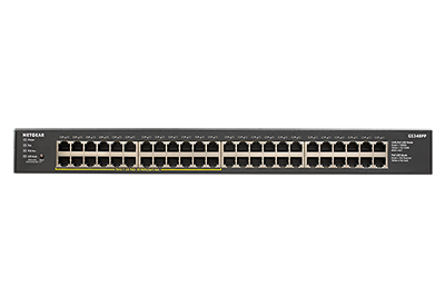 NETGEAR GS348PP Non-g�r� Gigabit Ethernet (10/100/1000) Connexion Ethernet, supportant lalimentation via ce port (PoE) Noir