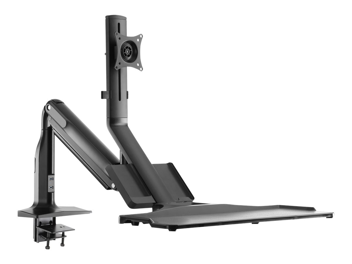 InLine 23174A soporte para monitor 43,2 cm (17) Negro Escritorio