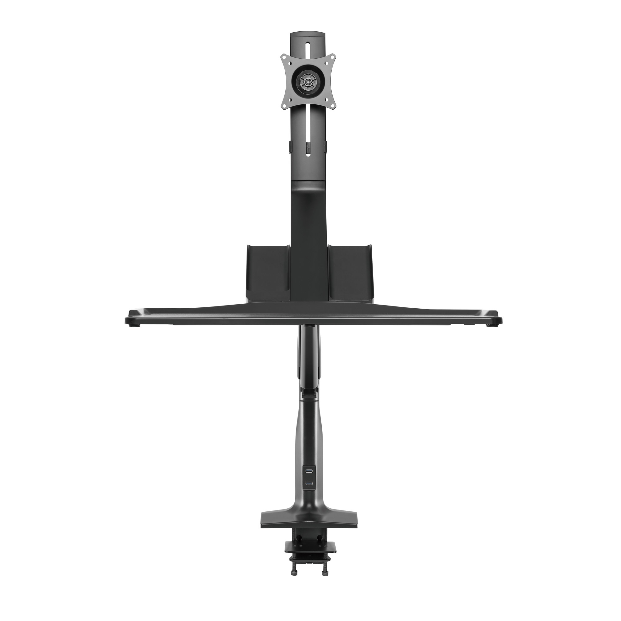 InLine 23174A soporte para monitor 43,2 cm (17) Negro Escritorio
