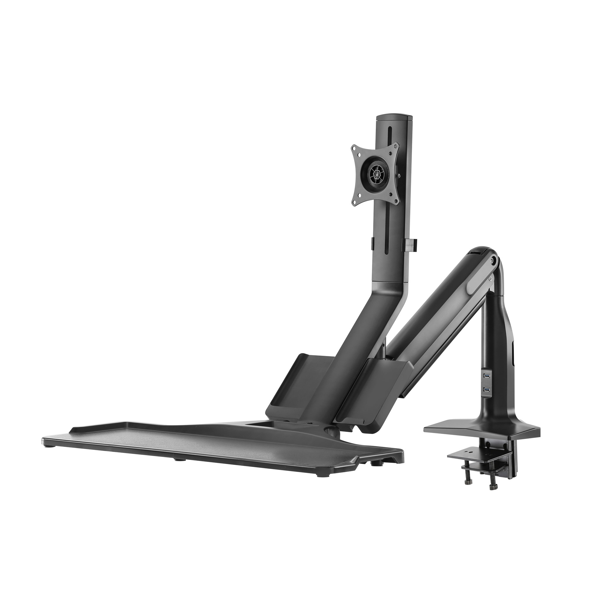 InLine 23174A soporte para monitor 43,2 cm (17) Negro Escritorio