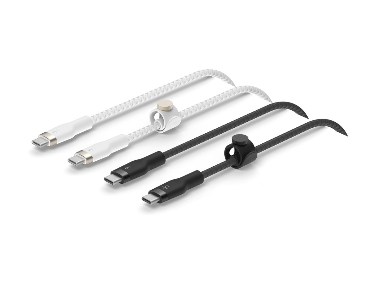 Belkin USB-C to Braided Silicone 1m Twin - Kabel - Digital/Daten