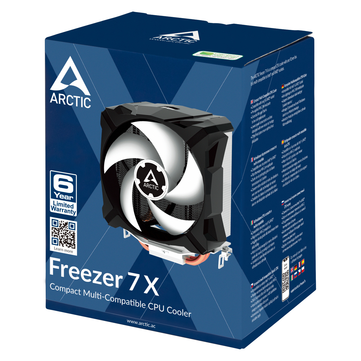 Arctic Freezer 7X - Prozessor-Luftkhler - (fr: LGA775, LGA1156, AM3, LGA1155, AM3+, FM1, FM2, LGA1150, FM2+, LGA1151, AM4, LGA1200)