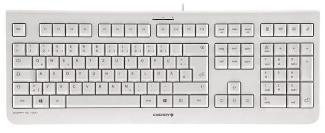 CHERRY KC 1000 clavier USB Suisse Gris