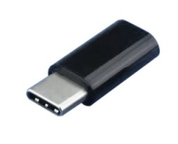 EFB Elektronik EFB EBUSBCM-MBF - Adapter USB 2.0 C Stecker > Mikro-B Buchse, schwarz