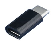 EFB Elektronik EFB EBUSBCM-MBF - Adapter USB 2.0 C Stecker > Mikro-B Buchse, schwarz