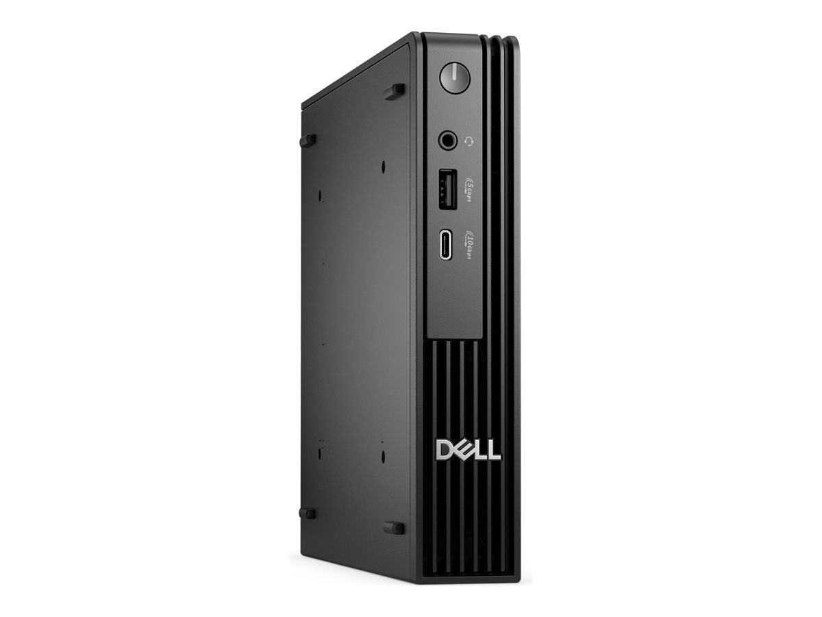 Dell Pro Micro QCM1250 - Micro - Core Ultra 7 265T / 1.5 GHz - RAM 16 GB - SSD 512 GB - NVMe, TLC - Intel Graphics - 1GbE, Bluetooth, Wi-Fi 6E - WLAN: Bluetooth, 802.11a/b/g/n/ac/ax (Wi-Fi 6E)
