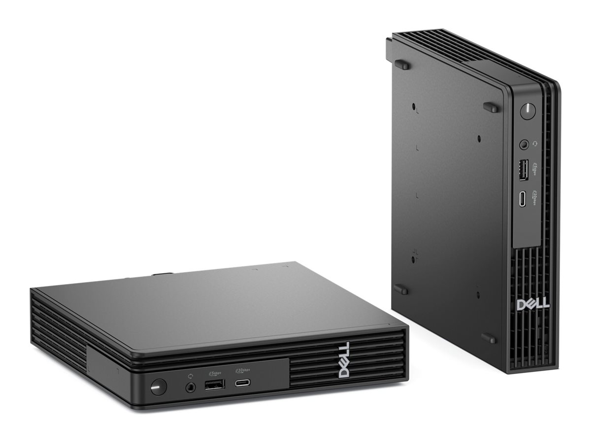 Dell Pro Micro QCM1250 - Micro - Core Ultra 7 265T / 1.5 GHz - RAM 16 GB - SSD 512 GB - NVMe, TLC - Intel Graphics - 1GbE, Bluetooth, Wi-Fi 6E - WLAN: Bluetooth, 802.11a/b/g/n/ac/ax (Wi-Fi 6E)