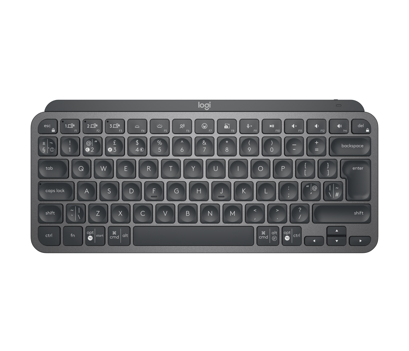 Logitech MX Keys Mini for Business tastiera RF senza fili + Bluetooth QWERTY Inglese Grafite