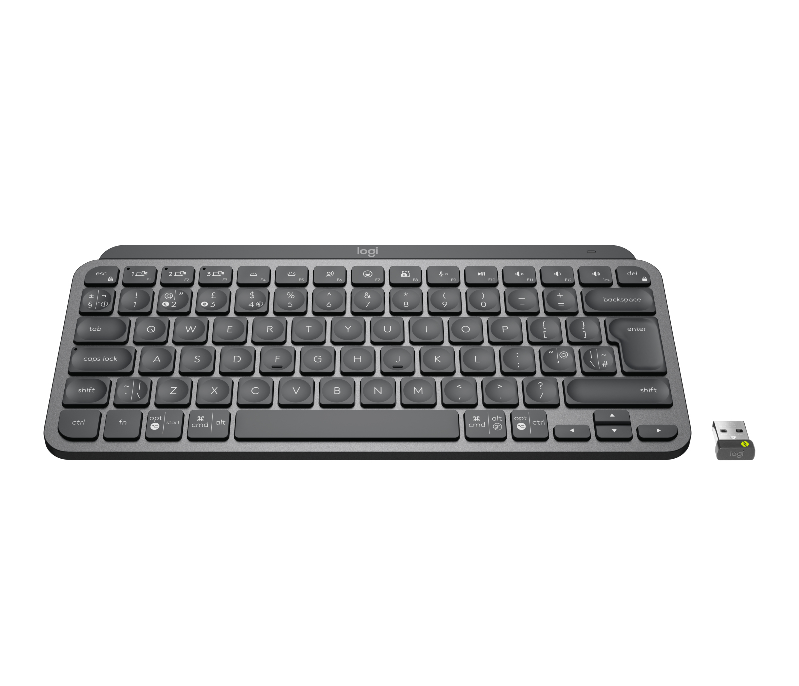 Logitech MX Keys Mini for Business tastiera RF senza fili + Bluetooth QWERTY Inglese Grafite
