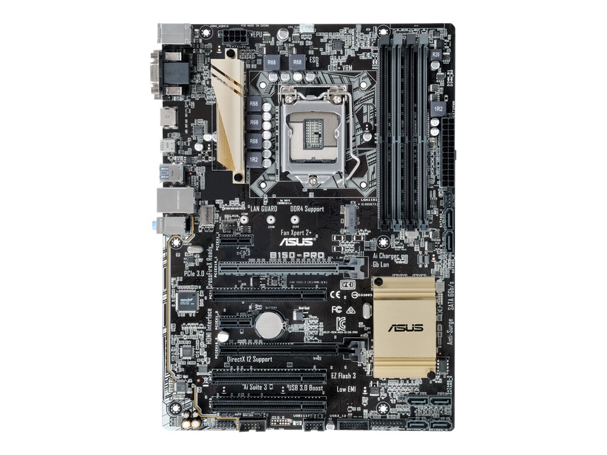 ASUS B150-PRO - Motherboard - ATX - LGA1151 Socket - B150 - USB 3.0, USB-C