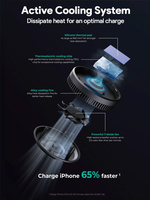 AUKEY HD-MC13A Mag Fusion Dash Pro Qi2 Active Cooling Wireless Charging Phone