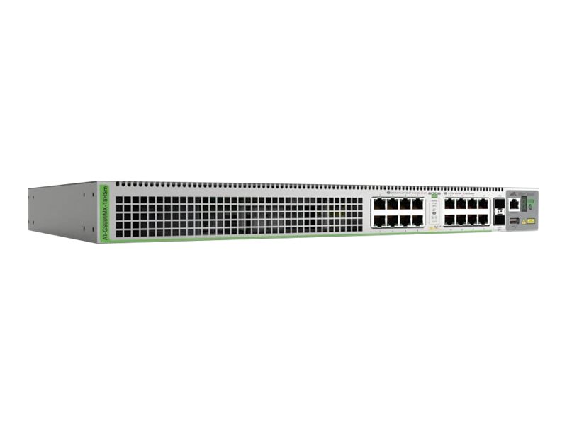 Allied Telesis AT-GS980MX/18HSM-50 commutateur r�seau G�r� L3 5G Ethernet (100/1000/5000) Connexion Ethernet, supportant lalimentation via ce port (PoE) Gris