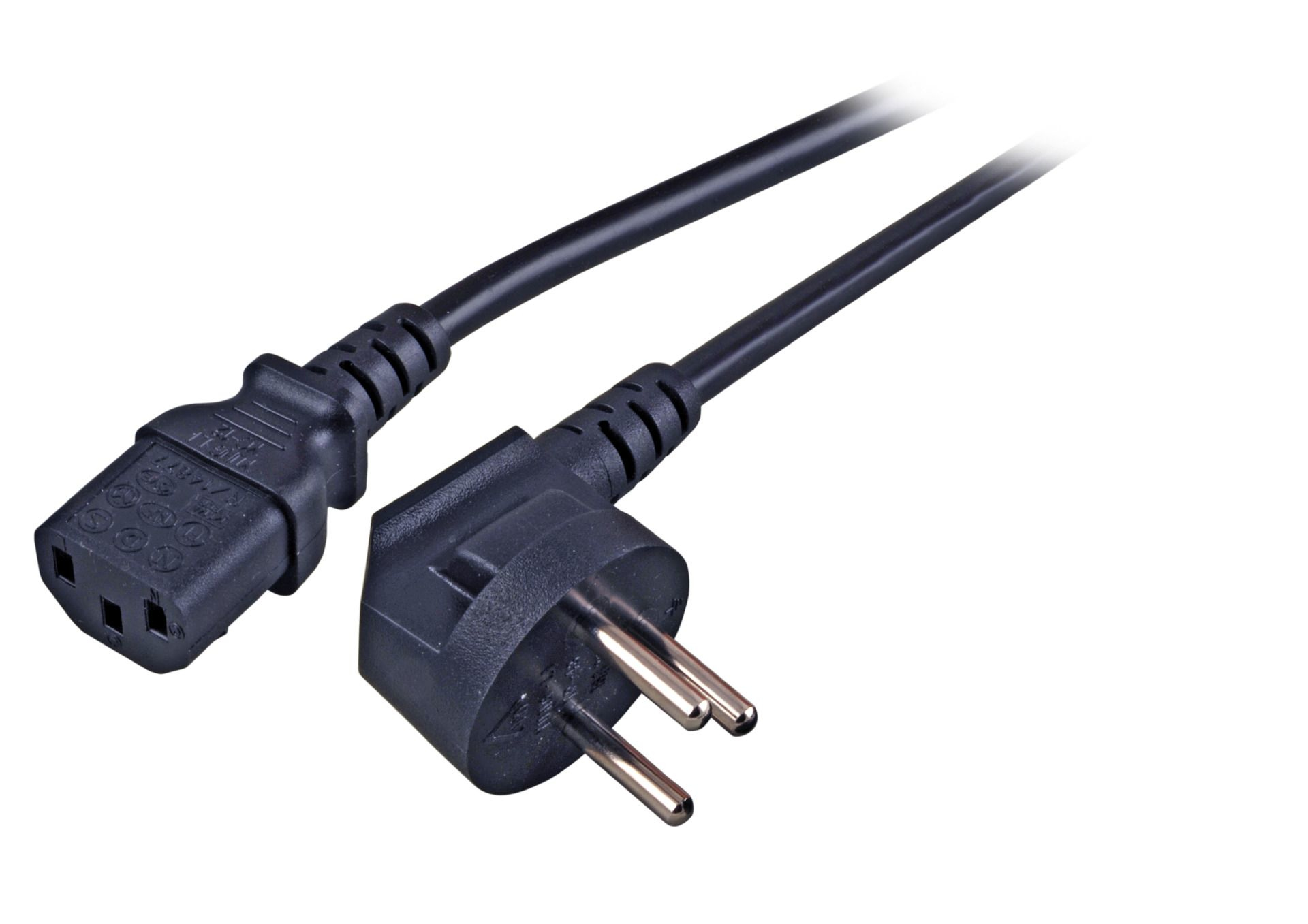 EFB Elektronik EFB-Elektronik - Stromkabel - Typ H (M) gewinkelt zu IEC 60320 C13 (W)
