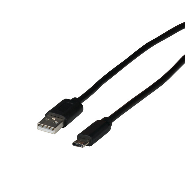 EFB Elektronik EBUSBC-USB20AK.1 c�ble USB 1 m USB 2.0 USB C USB A Noir