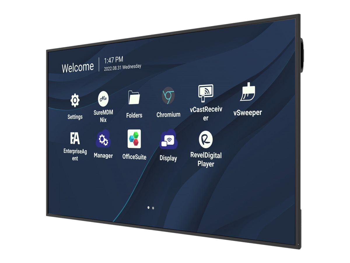 Viewsonic CDE7530 pizarra y accesorios interactivos 190,5 cm (75) 3840 x 2160 Pixeles Pantalla t�ctil Negro USB